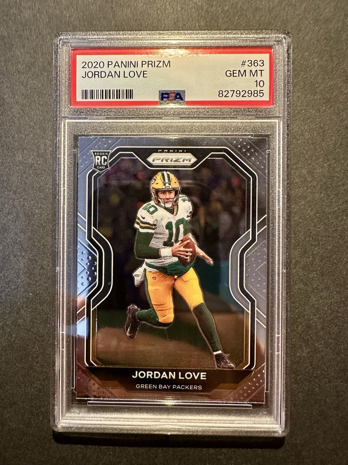 2020 Panini Prizm Jordan Love Rookie #363 PSA 10 RC Green Bay Packers Base
