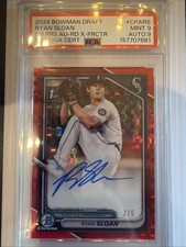 2024 Bowman Draft Ryan Sloan Red Xfractor Auto PSA 9 /5 Seattle Mariners