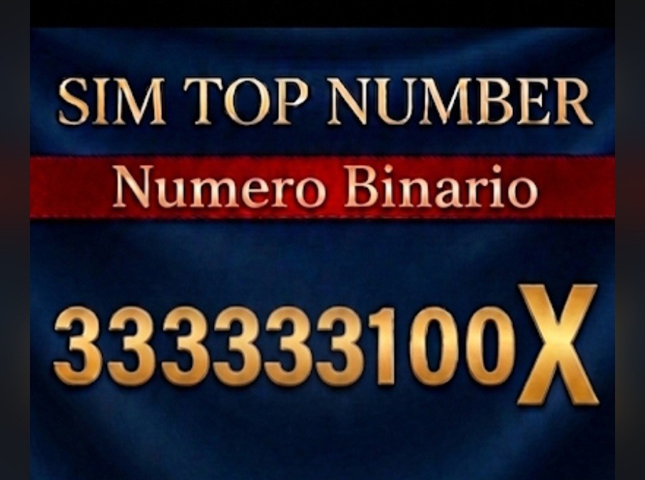 Sim Top Number Numero Facile Collezione