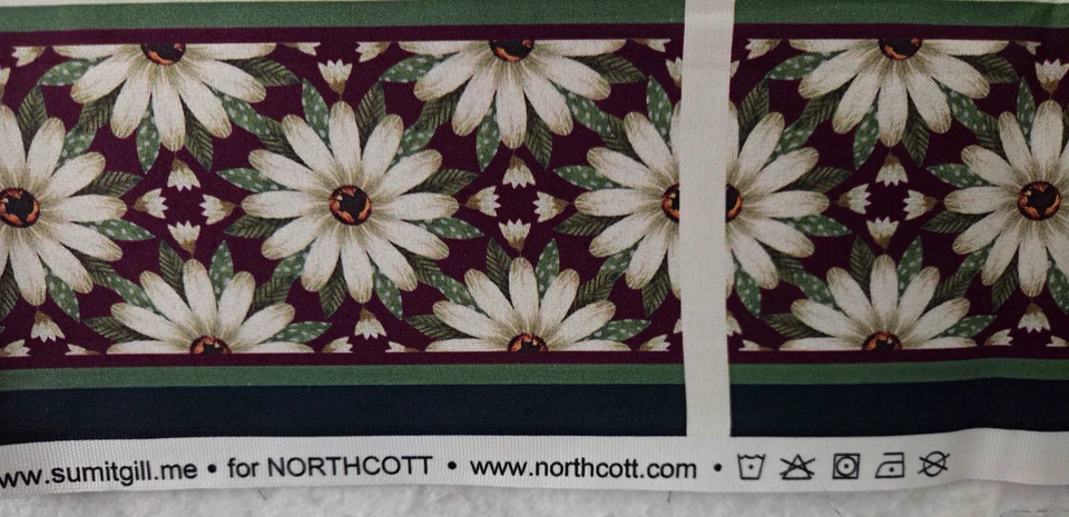 Northcott AVALON DP24845 100% Cotton by Sumit Gill Orchid Panel 36" x 44" - Image 4 of 4