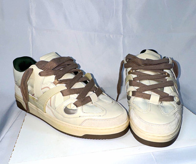 Represent Clo Bully Buttercream Low-Top Lace-Up Sneaker Beige/White/Brown
