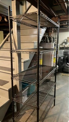 5 Tier Black Wire Rack | eBay