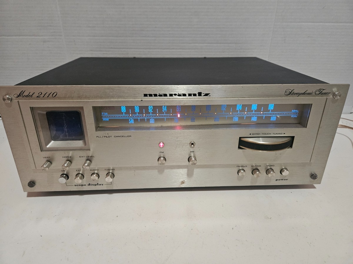Vintage Marantz Model 2110 AM/FM Tuner Tested Works – Scope Not