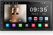 Autoradio 2 Din Android avec GPS Navi, CarPlay&Android Auto sans Fil, 7 7