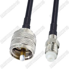 RG58 FME Female Jack to UHF Male PL259 Connector Lot RF Pigtail Coaxial Cable