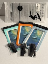 Universal Waterproof Phone Pouch 3 Pack, IPX8 Phone Water Protector Pouch Case B