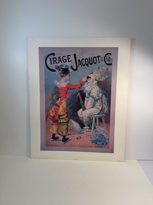 Vintage 1978 Arthur A. Kaplan Co. Cirage Jacquot & Cie French Blacking Poster Pr