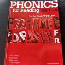 Phonics for Reading Teacher Guide- Third Level