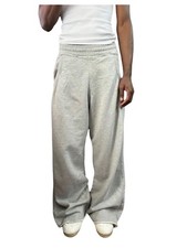 Men's Baggy Sweatpants Ripped Elastic Waist Wide Leg Lounge Sweat Pants Jogge...