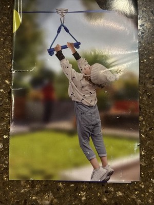 Zip Line Kit for Kids Adults  60FT Up to 440Lbs Quick Setup Zipline for Backy...