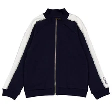 Chloe Girls Frill-Trim Cotton Zip-Up Sweatshirt, Size 8Y