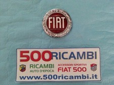 FIAT 500 LOGO STEMMA FIAT PER MASCHERINA CROMATO GRIGLIA FRANCIS LOMBARDI MY CAR