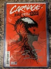 Carnage #1 Black White & Blood First Print Signed by Benjamin Percy W/C.O.A 2021