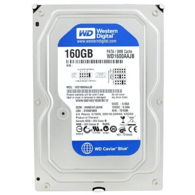 FESTPLATTE WESTERN DIGITAL WD1600AAJB 160GB 7200U/min 8MB ATA PATA IDE 3.5'' Zoll