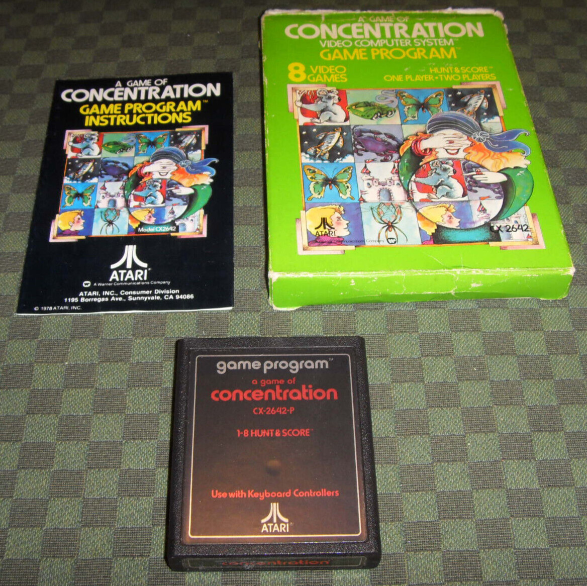 Atari 2600 A Game of Concentration PAL multilingue 5 langue complet boite notice
