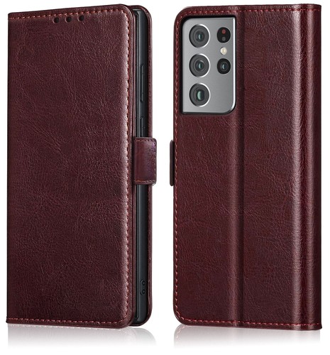 Für Samsung Galaxy S21/ S21+/ Ultra 5G Leder Wallet Kartenfach Ständer Hülle Cover - Bild 19 von 24