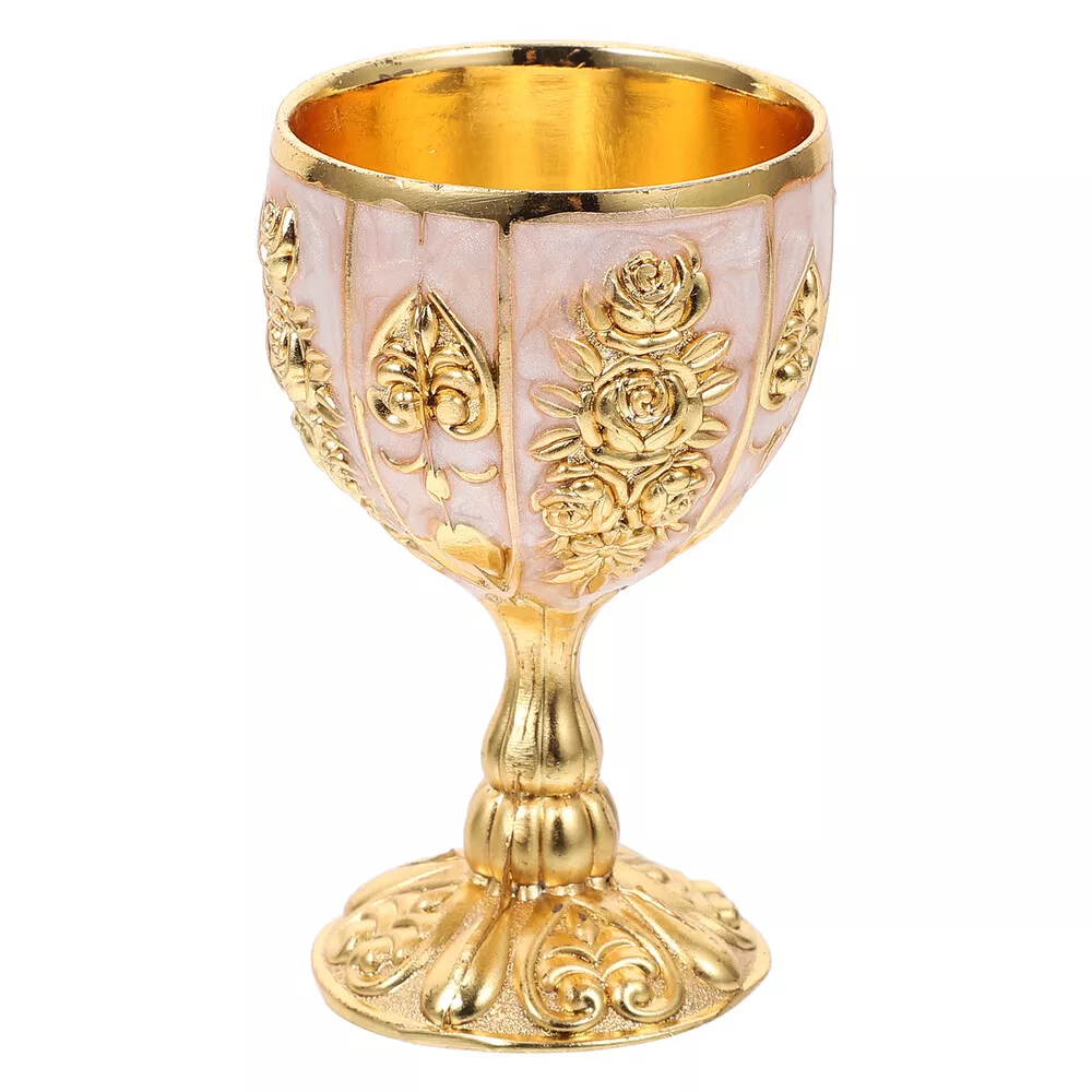 Chalice Goblet Cups Vintage Golden Chalice of King Medieval Gothic