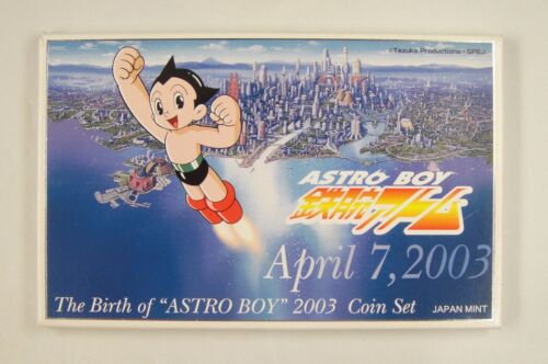 Japan Coins Set of 5 Coins 2003 Uncirculated, The Birth of ASTRO BOY
