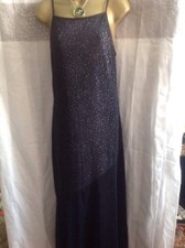 BEAUTIFUL LADIES DRESS J.RIBKOFF COUTURE, VERY SLINKY BLUE SPARKLE,LINED,MED,VGC