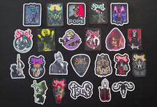 Occult Rock Music Vinyl Stickers Gothic Metal Band Art Laptop Guitar Decals
