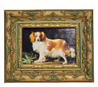 Miniature Dog Print Cavalier King Charles Spaniel Framed Tabletop/Wall Hanging
