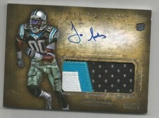 2012 Topps Inception Rookie Jumbo Patch Autograph Gold Joe Adams #d /75 Panthers