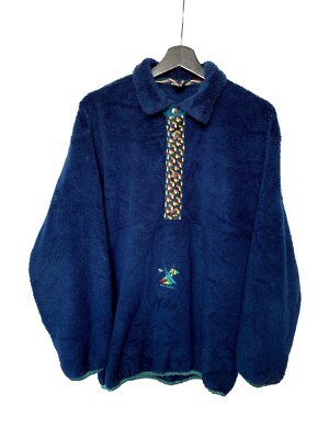 Men Helly Hansen Vintage Blue Fleece Size S-M