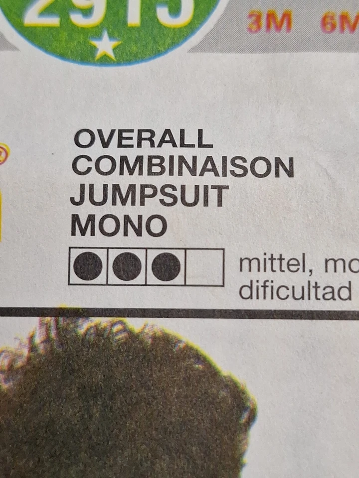 Overalls Shortalls Romper Boys 3M 6M 9M 12M 18M 2T Burda 2915 Sewing Pattern - Image 4 of 4