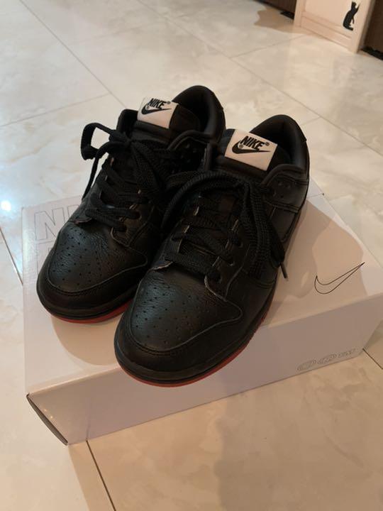 ナイキ　NIKE BY YOU ブラックピジョン風　dunk US 7🌸MENS🌸NIKE NIKE BY YOU black pigeon style dunk