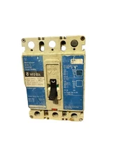 Westinghouse HFD3100 3 Pole 100 amp 600 Volt 65kA@480V Circuit Breaker - Tested