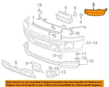 GM OEM 15-19 Sierra 2500 HD Front Bumper Bumper Components-Outer Filler 23481685