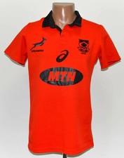 SOUTH AFRICA RUGBY UNION TRAINING SHIRT JERSEY MAGLIA ASICS SIZE S ADULT
