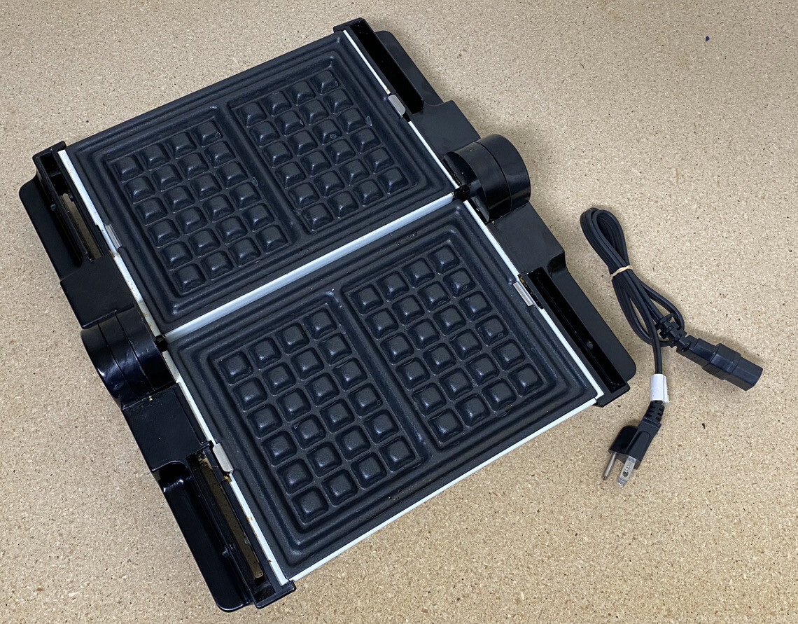 TEFAL WAFFLE MAKER & GRIDDLE APPAREIL GRUFRIER ET GRIL MODEL 39221