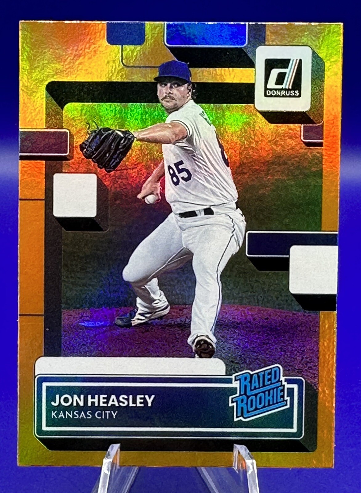 2022 Donruss JON HEASLEY Orange Holo Parallel Rated Rookie #65 KC Royals