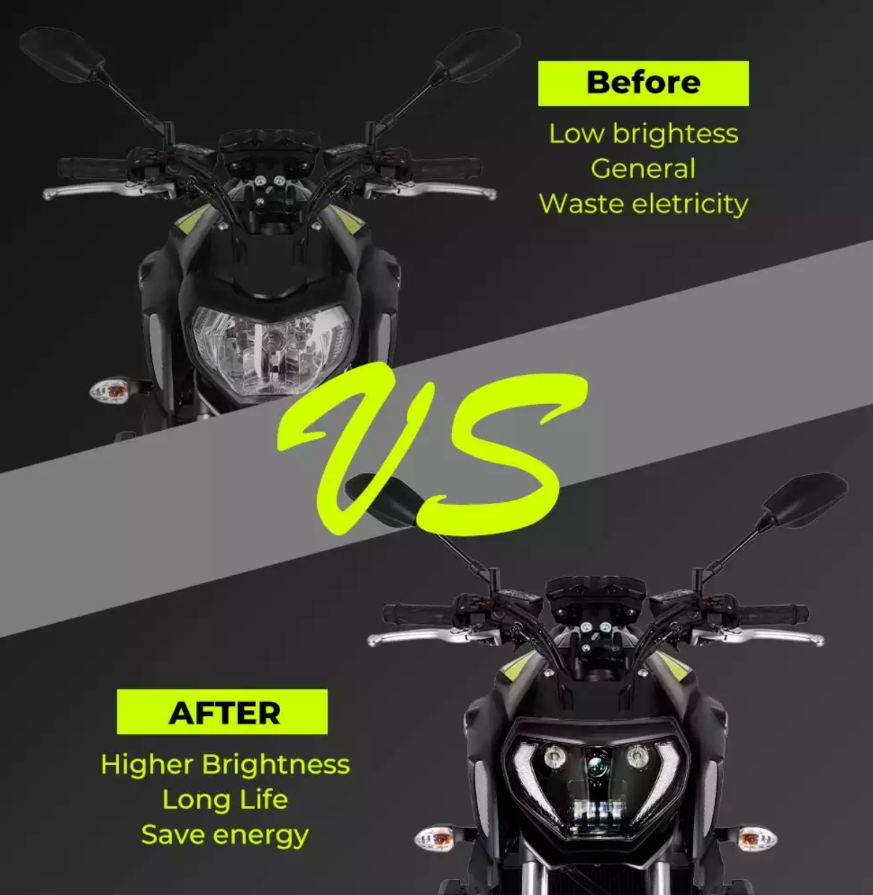LED Projector Headlights with DRL for 2018-2019 Yamaha MT07 LED Projector Headlights with DRL for 2018-2019 Yamaha MT07