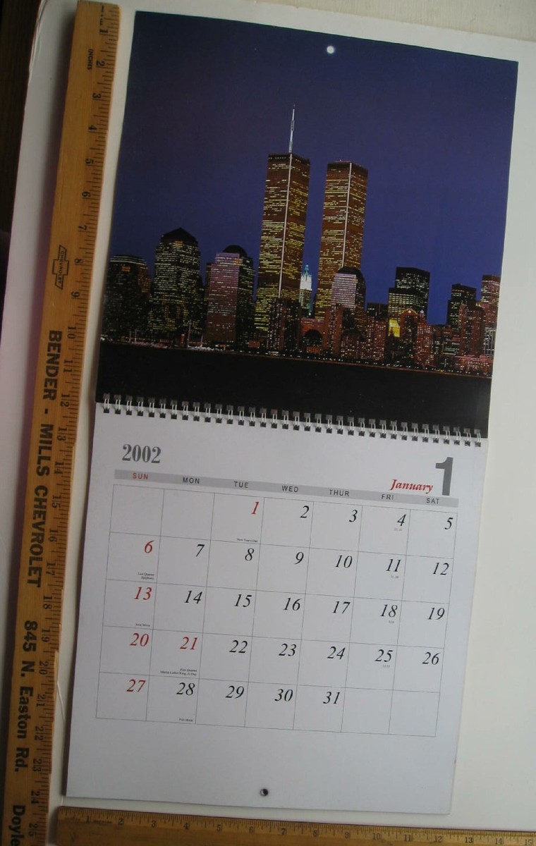 World Trade Center Calendar 2002 Non Memorial Non Hero 2001 Images