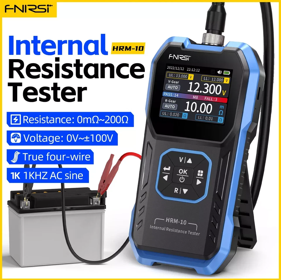 FNIRSI HRM-10 Battery Voltage Tester Digital Battery Internal Resistance Meter - Image 2 of 4