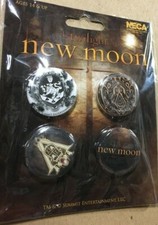 Twilight Saga New Moon MOVIE Button set of 4, Crest Tattoo Werewolf Vampire