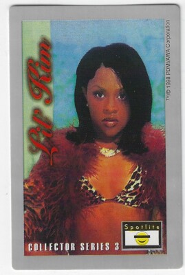 1998 Lil Kim Collector Series 2 Spotlite AWA Corp Blank Back Sticker