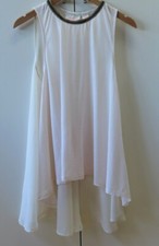 Stylish Blush & Cream 'The Greater Good' Top from Sass & Bide - Size XXS