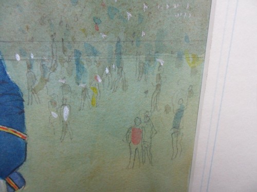 JOHN WARD RA 1917-2017 SIGNED PAINTING 'ILLINGWORTH SYDNEY ASHES TEST WIN 1971' - Picture 9 of 12