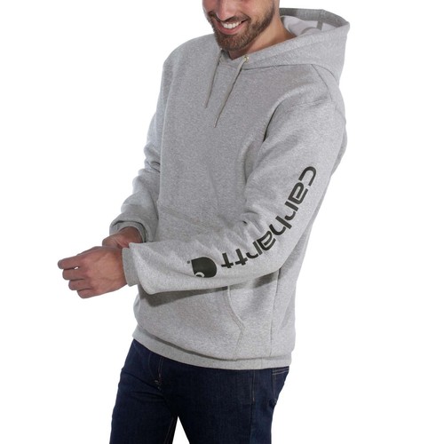 Carhartt Herren Kapuzen Sweatshirt Midweight Sleeve Logo Pullover Hoody Arbeit - Picture 6 of 43