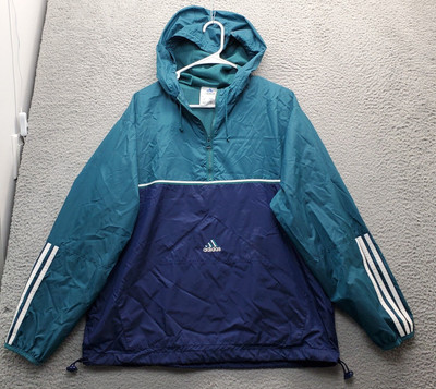 Adidas Windbreaker Jacket Mens Large Multi Thermal Lined