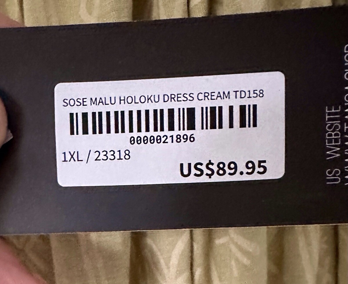 hana Tanoa Hawaiian Maxi Dress Size 1X Sose Malu Holoku I | eBay