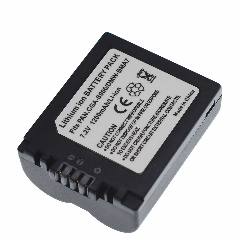 Camera Battery for Panasonic CGR-S006A/1B CGA-S006 Leica BP-DC5