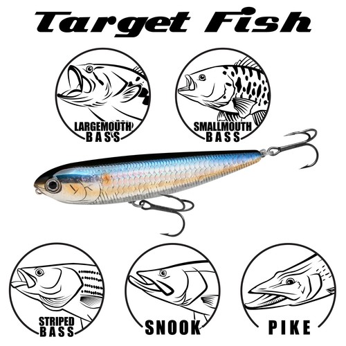 LUCKY CRAFT Sammy 100 - 252 Phantom Chartreuse Shad (1 cantidad) Topwater - Imagen 5 de 6