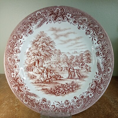 Vintage Churchill, Currier & Ives 'Harvest' Heritage Mint, 26 cm Speiseteller 