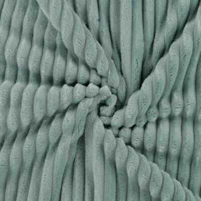 CRS FUR FABRICS Cuddlesoft Fleece Jumbo Cord Fabric Material DARK DUSTY MINT