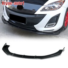 Carbon Painted For Mazda 3 Sedan Hatchback 2010-2011 Front Bumper Lip Spoiler