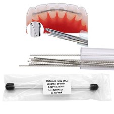 10 Pcs Dental Orthodontic Flat Strand Lingual Retainer Wire .010"x.028"